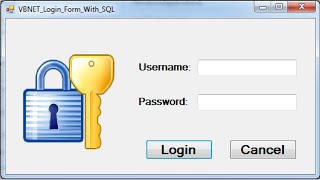 VBNET  How To Create Login Form With SQL Database Using Visual Basic Net with source code [upl. by Oilerua]