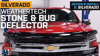 20192021 Silverado 1500 Weathertech Stone and Bug Deflector Dark Smoke Review amp Install [upl. by Larochelle479]