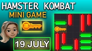 Hamster Kombat  Easy Solve New Mini Game Challenge for KEY  19 JULY [upl. by Enetsuj]