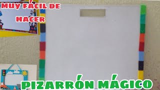 PIZARRÓN MÁGICO con papel cascarón y contac muy fácil de hacer regresoaclases2023 [upl. by Kane]