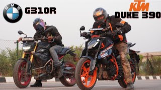 2024 Duke 390 vs BMW G310R Drag Race [upl. by Riley]