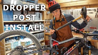 How to install a dropper post  Syd Fixes Bikes [upl. by Nahtanoy919]