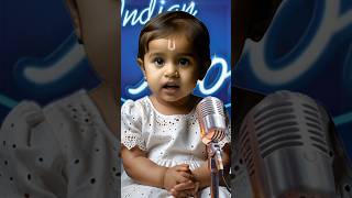 little cute baby Girl singing Shree Ram Bhajan ♥️🥹 Indian Idol Best Performance😍shorts viralvideo [upl. by Falkner]