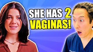 Plastic Surgeon Reacts to Woman with 2 Vaginas amp Uteruses Extreme Bodies Explained [upl. by Ah]