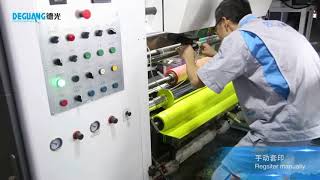 Rotogravure Printing Machine 8 Color High Speed Computerized Register [upl. by Elyl]