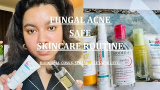 Why do I have itchy texture on my face Easy FUNGAL ACNE SAFE skincare routine COSRX Cetaphil etc [upl. by Hanan479]