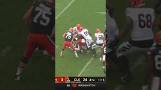 Germaine Pratt with a Tackle For Loss vs Cleveland Browns [upl. by Arba]