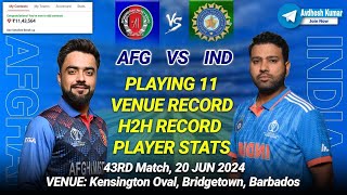 AFG Vs IND Dream11 Prediction IND Vs AFG Dream11 Prediction Dream11 Team Of Today Match Dream11 [upl. by Yoho702]