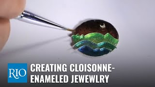 Creating CloisonneEnameled Jewelry with Ricky Frank [upl. by Giffy954]