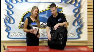 Saddlemen S2200E Expandable Sissy Bar Bag 35150080 Video [upl. by Kathryne456]