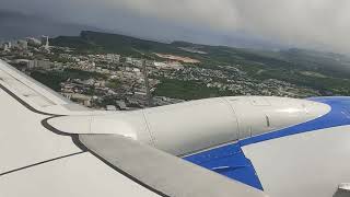 United Airlines take offGuam Airport [upl. by Hereld]