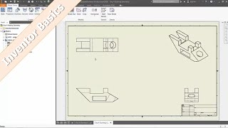 Inventor 101 Auxiliary amp Section View Drawing Dimensions amp Annotations [upl. by Ahseyt]