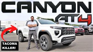 Toyota Tacoma vs GMC Canyon  Which Midsize Pickup Pulls this Travel Trailer Best [upl. by Dimitry]