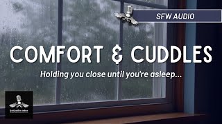 Boyfriend comforts you during storm  Comfort And Cuddles  Boyfriend Roleplay Audio Rain Sounds [upl. by Adekram]