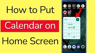 How to Bring Calendar on Home Screen Android Phone [upl. by Redman]