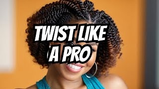 Hair twists for natural hair  How to do twists on your natural hair  Two strand twists tutorial [upl. by Tnemelc]