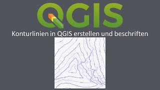 QGIS 328  Konturlinien Höhenlinien erstellen und beschriften extract and label Contours [upl. by Noletta]