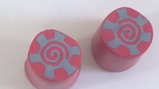 ►  TUTO  Pâte Polymère Réalisation dune Canne en Fimo Rouge et Grise [upl. by Leandra]