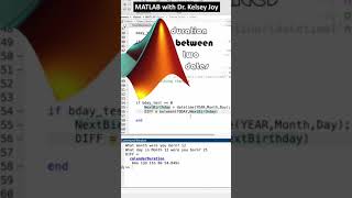 MATLAB Function to find duration between two dates how much time until [upl. by Narra]