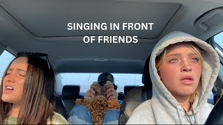 Singing in front of friends and family priceless reactions [upl. by Sobmalarah747]