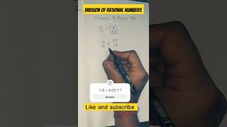 Division of Rational Numbers Class 8 viral shorts shortvideo maths rationalnumbers [upl. by Odlaniger974]