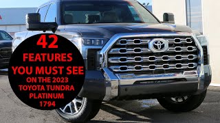 42 Features you must see on the 2023 Toyota Tundra Platinum 1794 [upl. by Lila972]