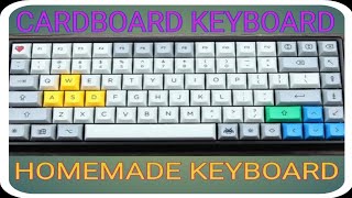 Computer Keyboard  How To Make Keyboard With Cardboard  School Projects  DIY At Home  Peehu [upl. by Turne]