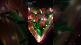 Flower bouquet cakeshophubli bouquet flowermaking flowerbouquet bouquets fairylights hubli [upl. by Lundt]