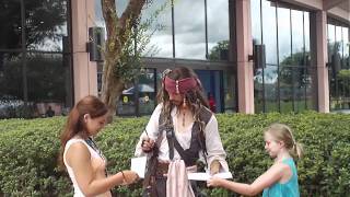 Jack Sparrow in Walt Disney World Epcot [upl. by Neumeyer]