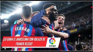 BARCELONA LO GANA con golazo de Franck Kessie que pone el 21 vs Real Madrid  La Liga [upl. by Orpah]