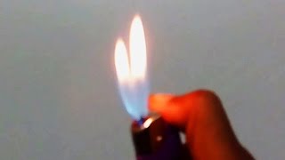 Two Flame In Single Lighter  Lighter Trick [upl. by Silyhp]