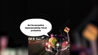 Police impersonator tries to pull over real police [upl. by Leonie]