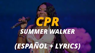 Summer Walker  CPR  traducida al español • English Lyrics • Spanish Lyrics Video [upl. by Niwdla]