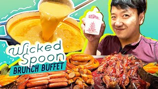 Wicked Spoon BRUNCH BUFFET Review at The COSMOPOLITAN  3 Cities in 72 HOURS [upl. by Alemat860]