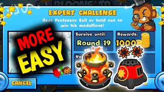 How to Beat The New Professor Evil Expert Challenge Week 38 Round 19 More Easy BTD BATTLES 🐵 [upl. by Annekim]