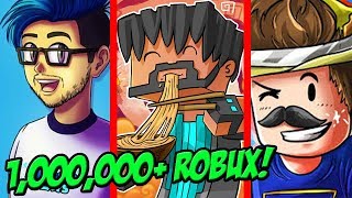 8 YouTubers Who Giveaway TONS OF FREE ROBUX [upl. by Enaj]