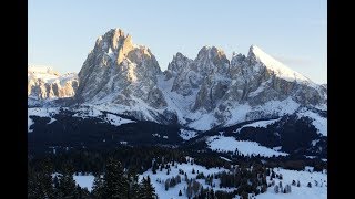 Skiing Seiser Alm  Ortisei Dolomites  Italy 012019 [upl. by Ryder530]