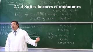 EPST ANNABA COURS ANALYSE 1ERE ANNEE PREPA SUITES DVD510 [upl. by Arjan]