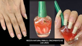 RECETA NATURAL PARA EL CRECIMIENTO DE LAS UÑAS [upl. by Zimmerman]