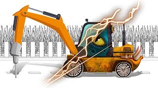 Good and Evil  Hydraulic Hammer  Haunted Construction Vehicle [upl. by Mccollum436]