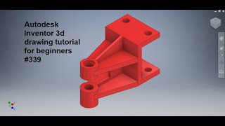 Autodesk Inventor Drawing tutorial for Beginners  Inventor Tutorial 339  Inventor Drawing 3d [upl. by Esille]