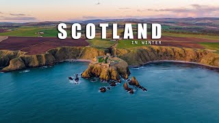 Scotland In Winter Highlands  Isle of Skye 4K Drone  Relaxing Peaceful Studying Music [upl. by Wight222]