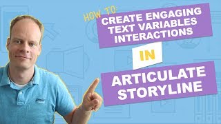 Storyline 360 How to create engaging text variables interactions [upl. by Yasmar]