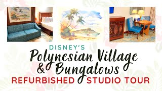 Refurbished Polynesian DVC Deluxe Studio Tour Room 2932 Standard View [upl. by Porett767]