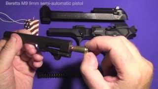 Beretta M9 and Beretta FS92  Field Stripping and Cleaning [upl. by Perrine]