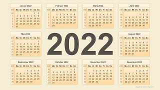 Kalender 2022 [upl. by Peggy]