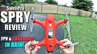 SwellPro SPRY Waterproof Drone TORTURE TEST in the RAIN amp CRASHING [upl. by Benge]