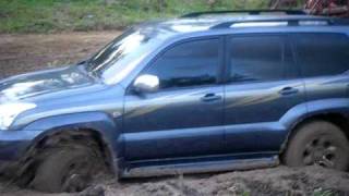 Toyota Land Cruiser Prado off road on mud [upl. by Saidel]