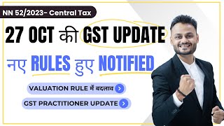 Important Changes in CGST Rules Notification No 522023 Explained  GST Council Meeting Update [upl. by Hen]