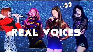 BLACKPINK REAL VOICES  each members [upl. by Laurent]